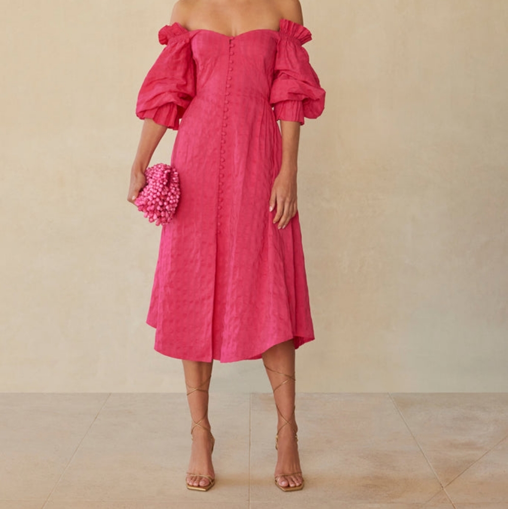NWT Cult Gaia Simona Dress in Dragonfruit